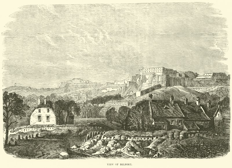 Vista de Belfort, outubro de 1870 de English School