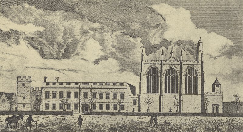 Vista do Eaton College em Buckinghamshire, 1779 (gravura) de English School