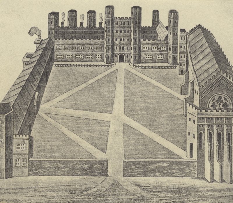 Vista de Eton, c 1622 (gravura) de English School