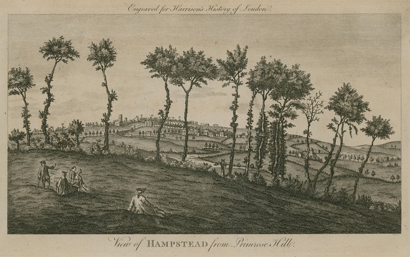 Vista, de, hampstead, de, colina primrose de English School