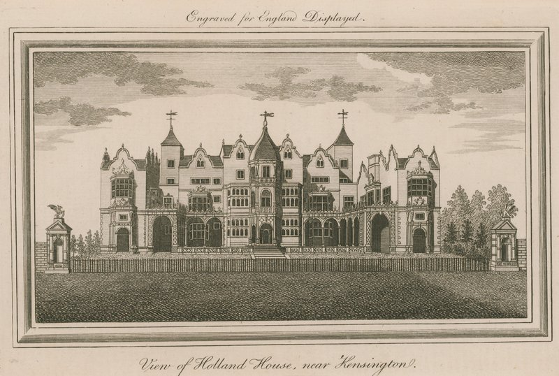 Vista, de, casa holanda, perto, kensington de English School