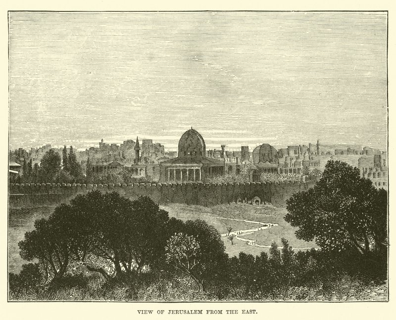 Vista de Jerusalém do leste de English School