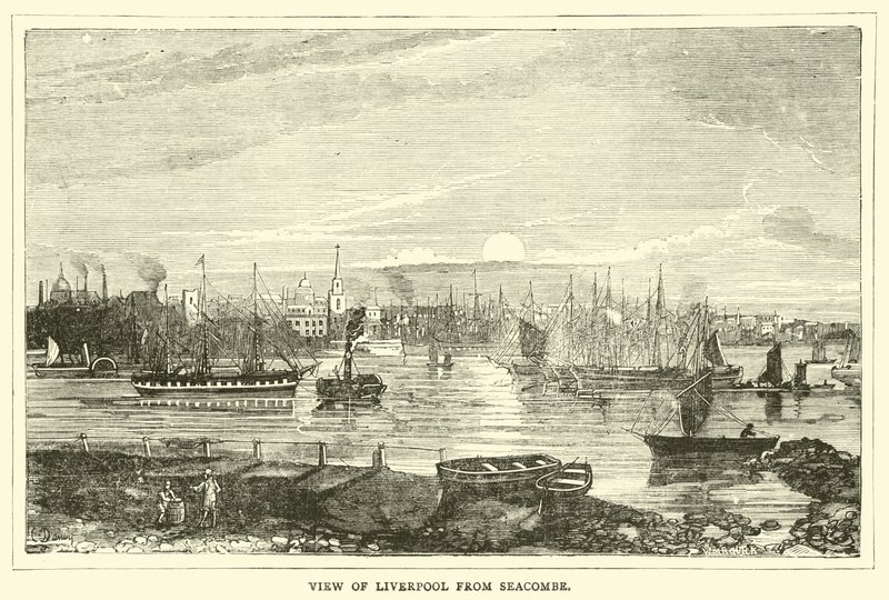 Vista, de, liverpool, de, Seacombe de English School