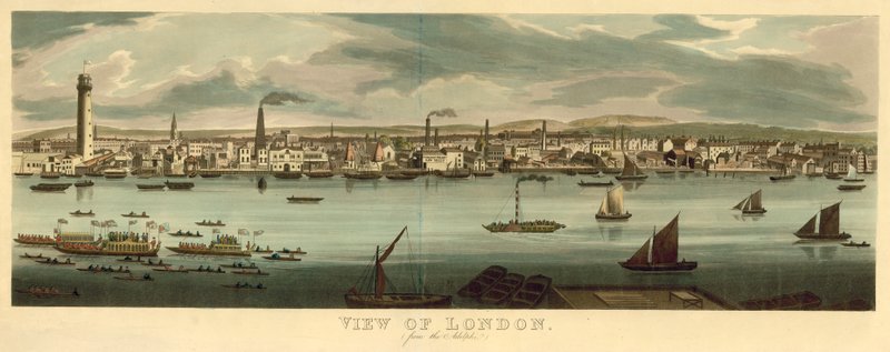 Vista de Londres do Adelphi de English School