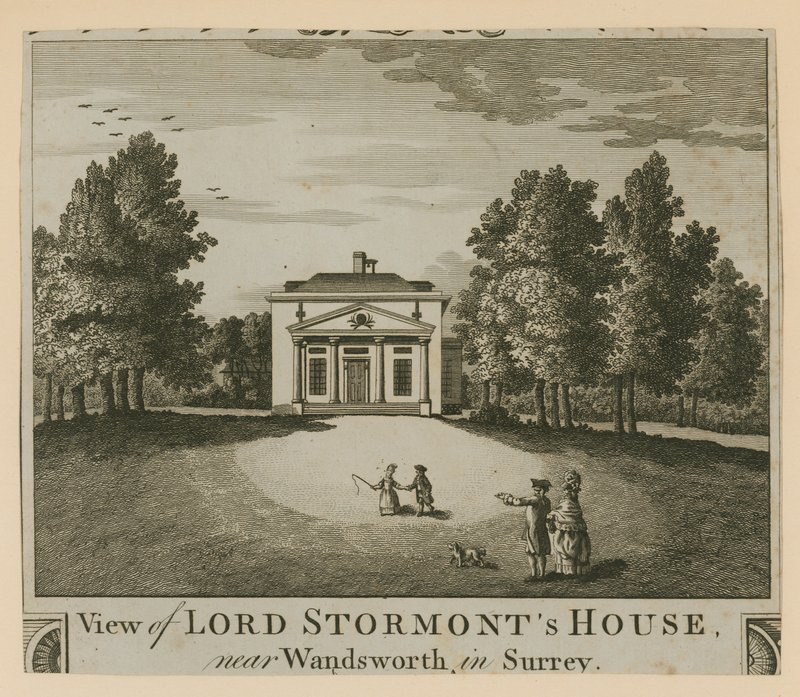 Vista, de, senhor, stormonts, casa, perto, Wandsworth, em, surrey de English School