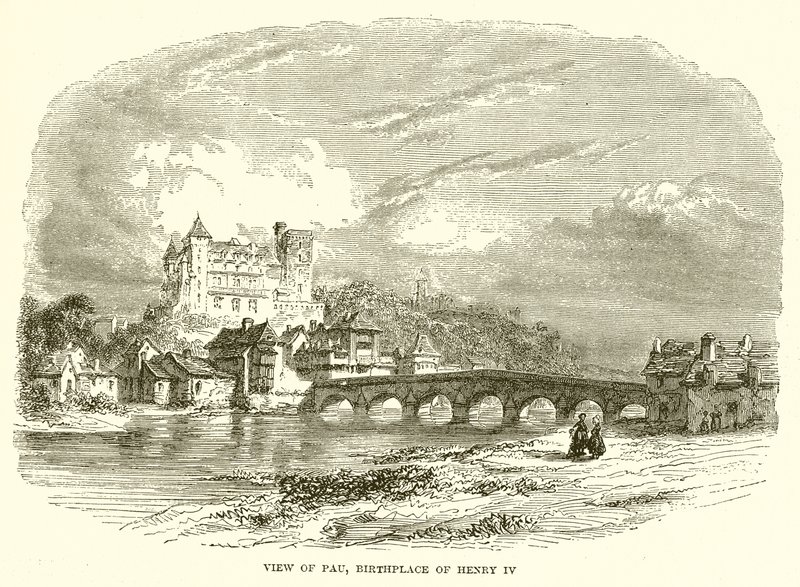 Vista de Pau, berço de Henrique IV de English School