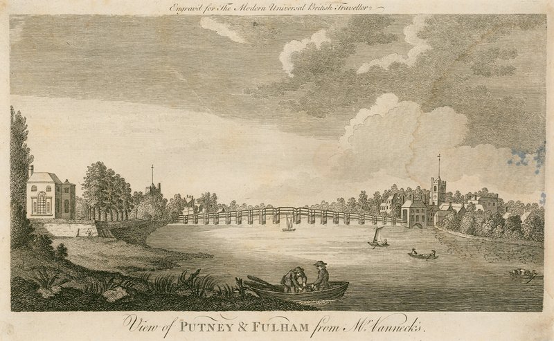 Vista de Putney e Fulham do Sr. Vannecks de English School