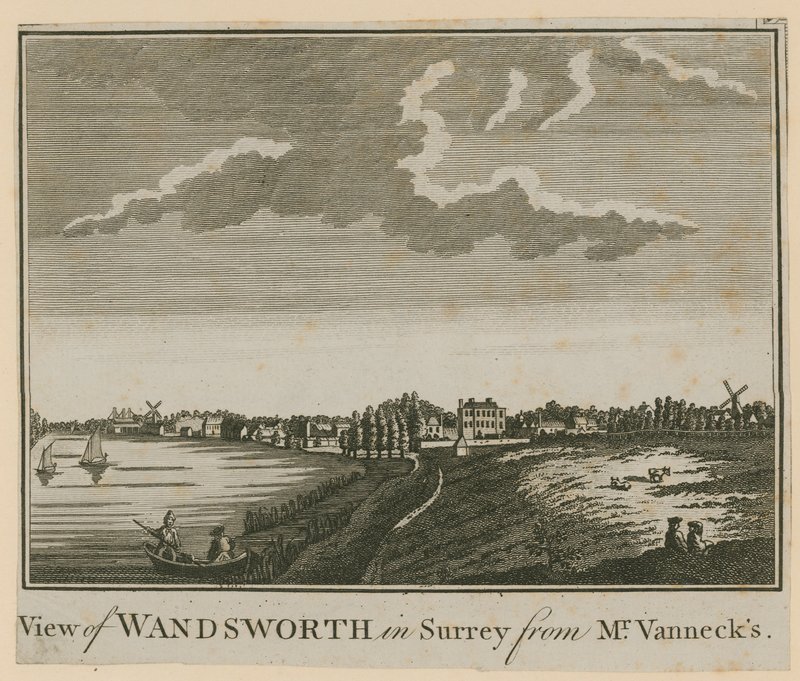 Vista de Wandsworth, em Surrey, do Sr. Vannecks de English School