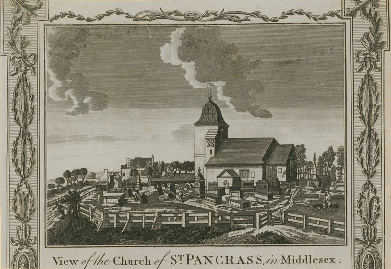 Vista, de, a, igreja, de, st pancras de English School