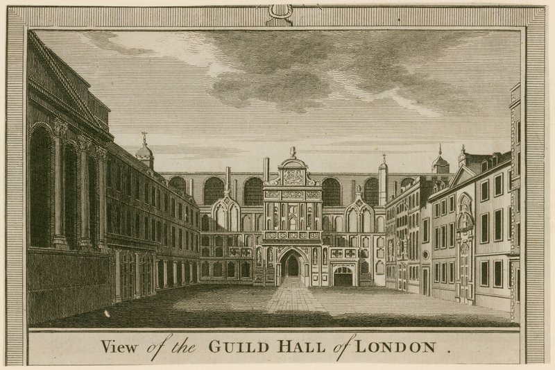 Vista, de, a, guildhall, londres de English School