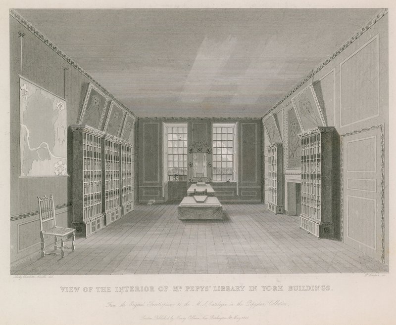 Vista, de, a, interior, de, sr., Pepys, biblioteca, em, york, predios de English School