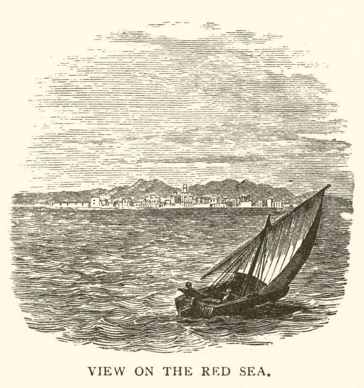 Vista sobre o Mar Vermelho (gravura) de English School