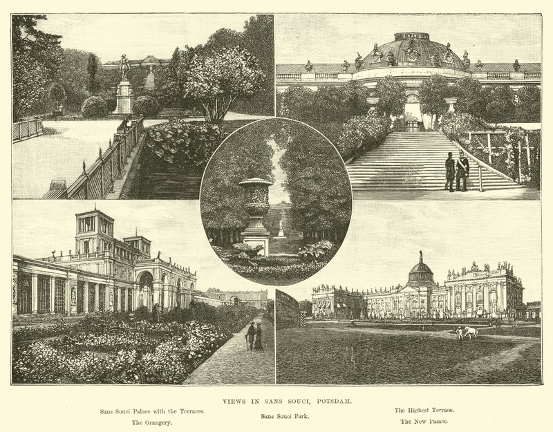 Vistas em Sans Souci, Potsdam de English School