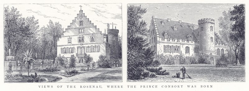 Vistas do Rosenau, onde nasceu o príncipe consorte de English School