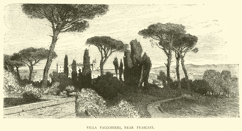 Villa Falconieri, perto de Frascati de English School