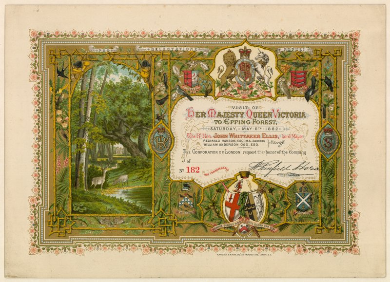 Visita da Rainha Vitória a Epping Forest, 1882 de English School