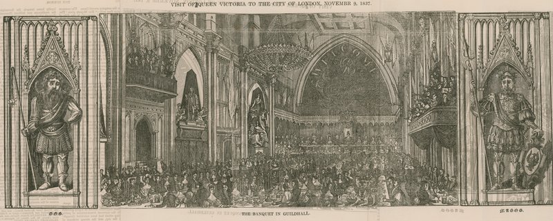 Visita da Rainha Vitória à Cidade de Londres, 9 de novembro de 1837 de English School
