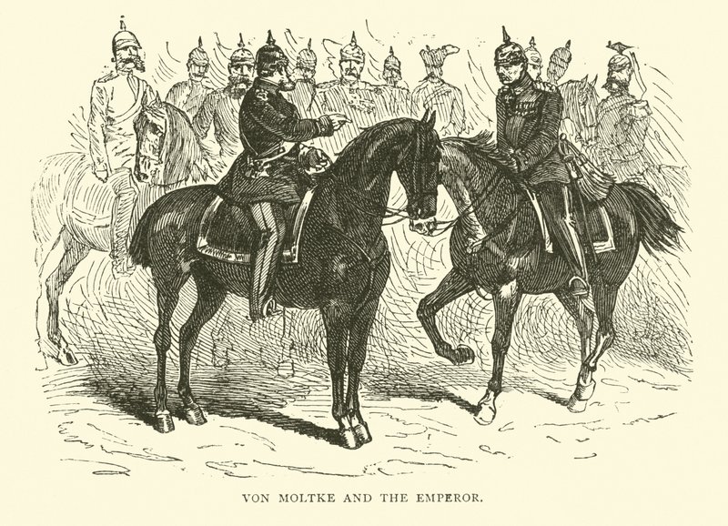 Von Moltke e o Imperador, janeiro de 1871 de English School