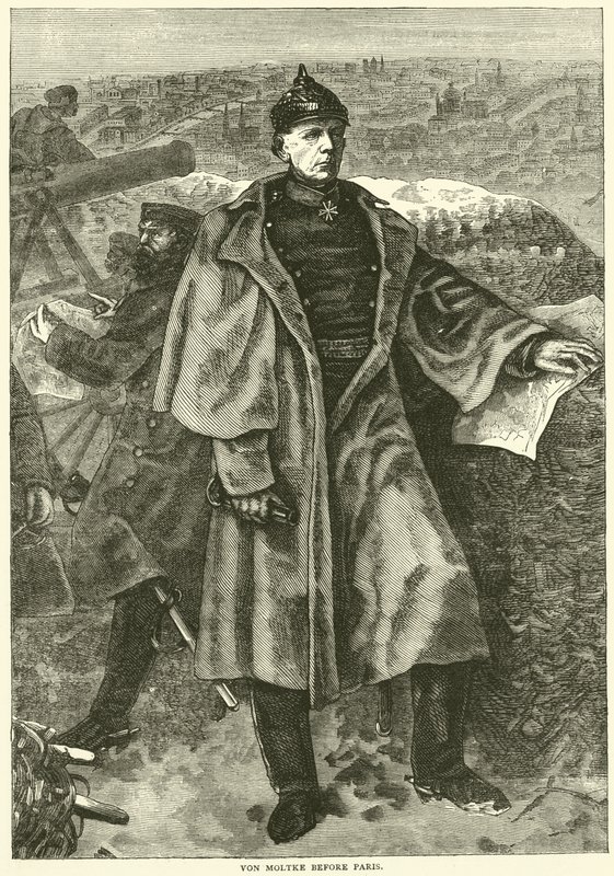 Moltke antes de Paris, novembro de 1870 de English School