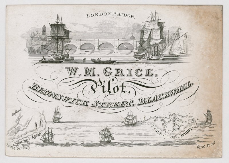 WM Grace, piloto, cartão comercial de English School