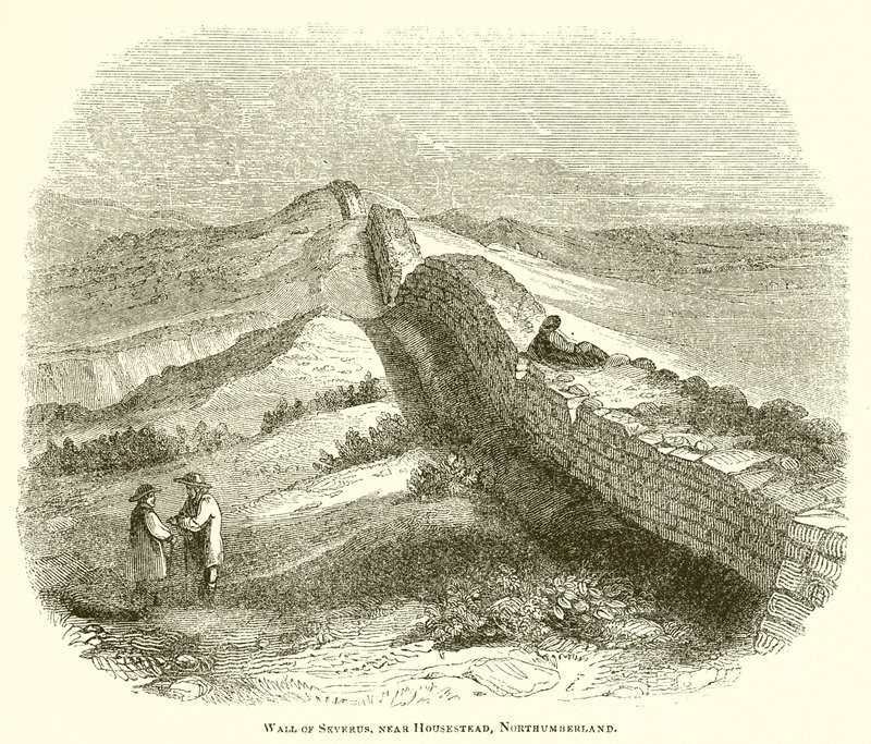Parede, de, severus, perto, Housestead, northumberland de English School