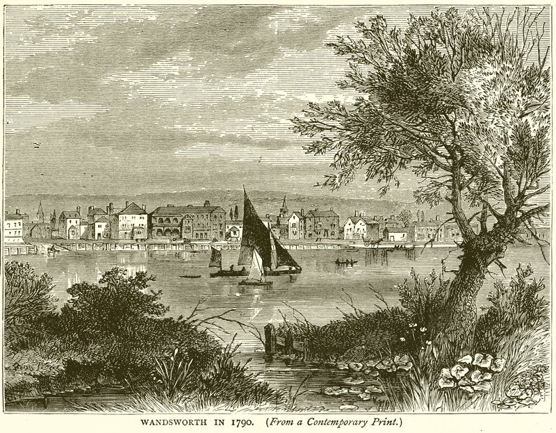 Wandsworth em 1790 de English School