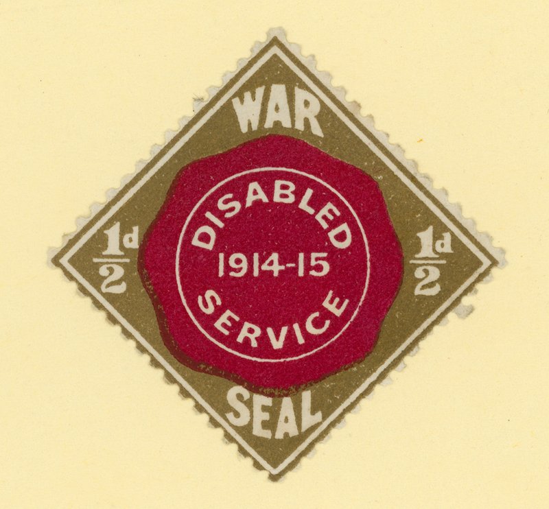 Selo de guerra - serviço desativado 1914-1915 de English School