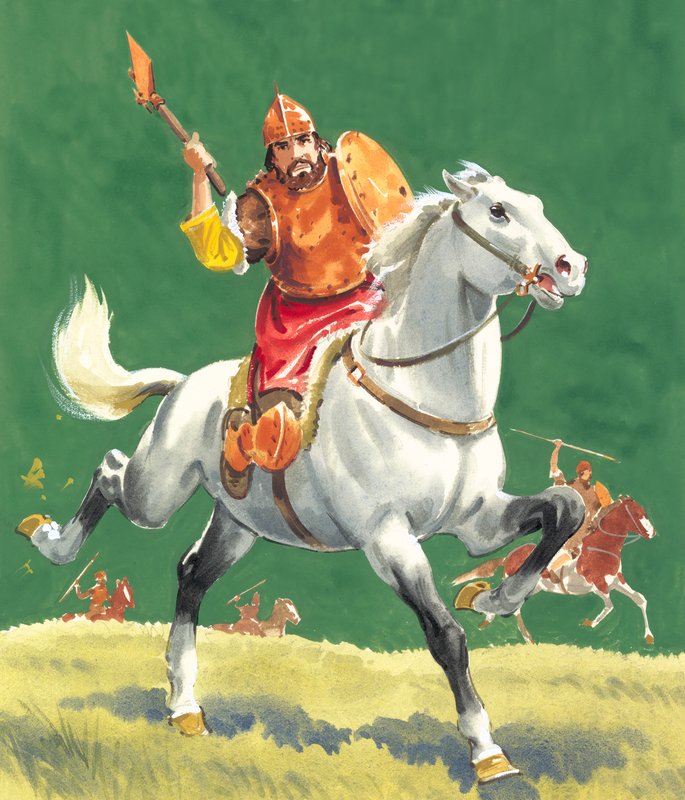 Guerreiro a cavalo de English School