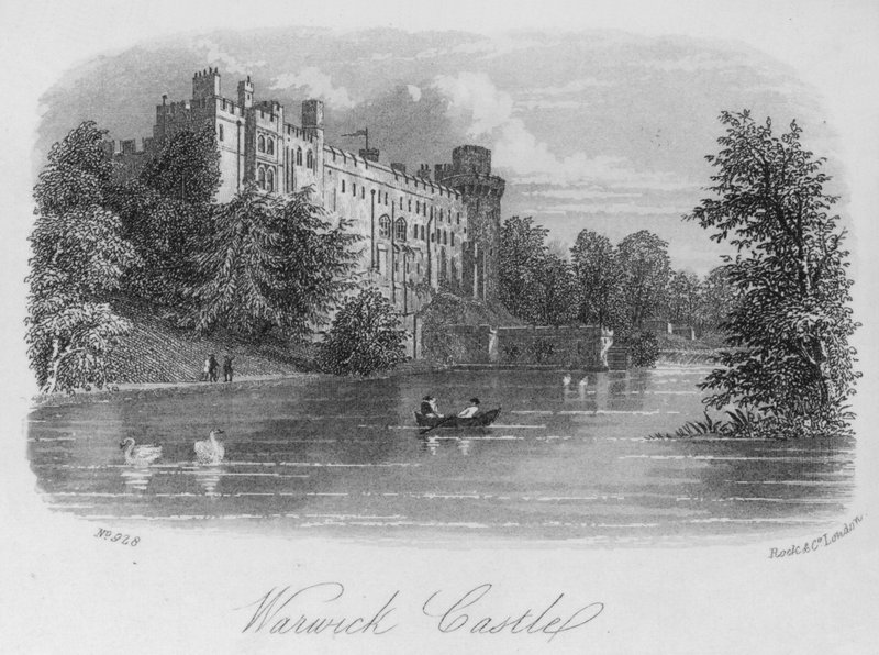 Castelo de Warwick (gravura) de English School
