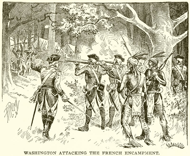 Washington atacando o acampamento francês de English School