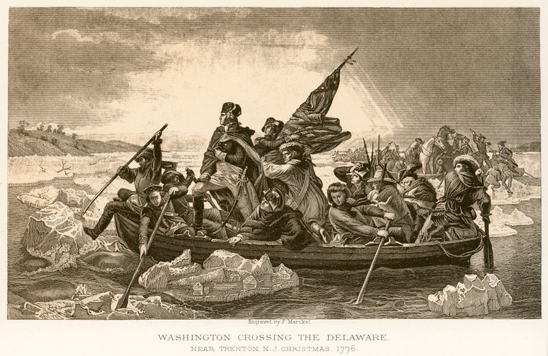 Washington cruzando o Delaware de English School