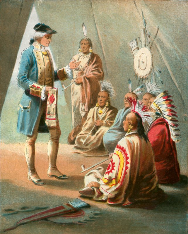 Primeiro discurso de Washington para os índios de English School