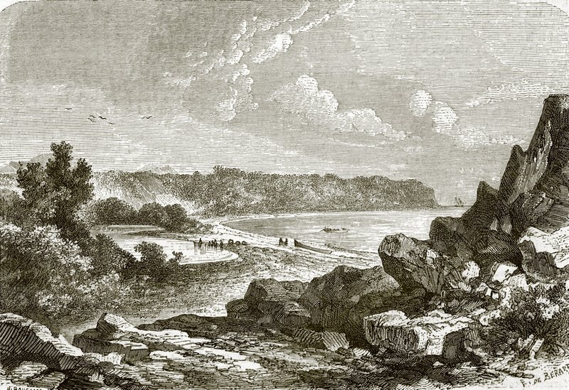 Lugar de rega, ilha de Charles de English School