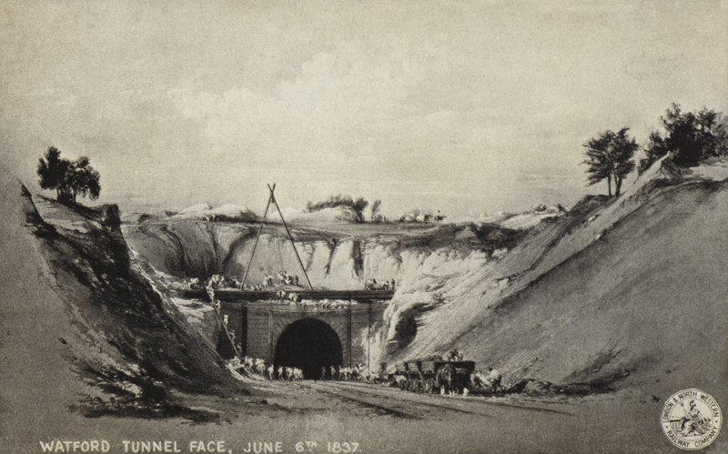 Face do Túnel de Watford, 6 de junho de 1837 de English School