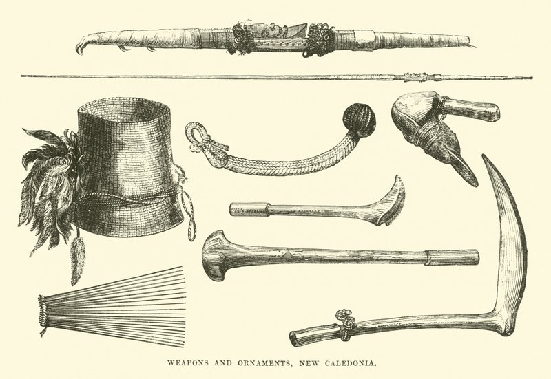 Armas e ornamentos, Nova Caledônia de English School