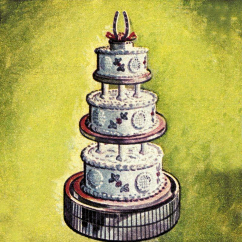 Bolo de casamento de English School