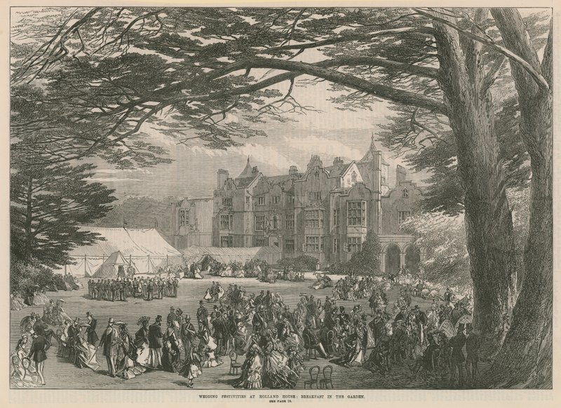 Festas de casamento na Holland House - café da manhã no jardim de English School