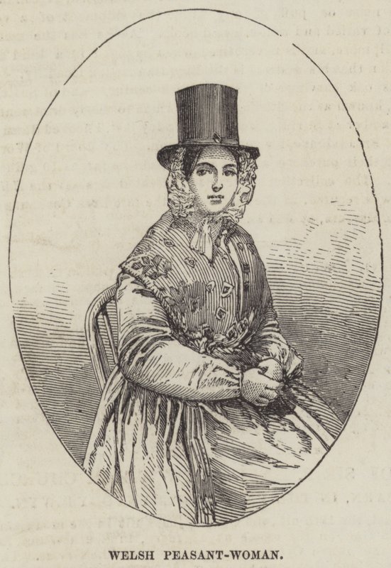 Welsh Peasant-Woman (gravura) de English School