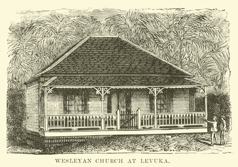 Igreja Wesleyana em Levuka de English School