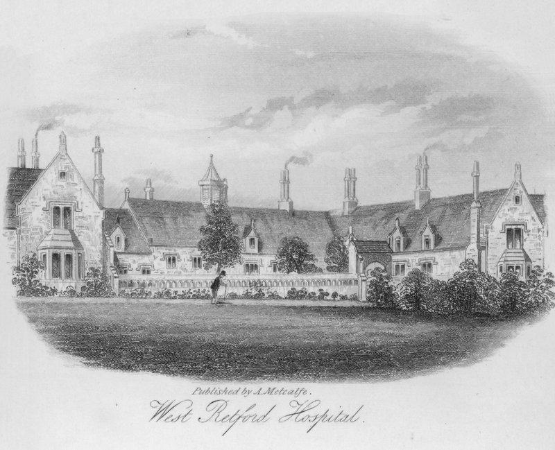 West Retford Hospital (gravura) de English School