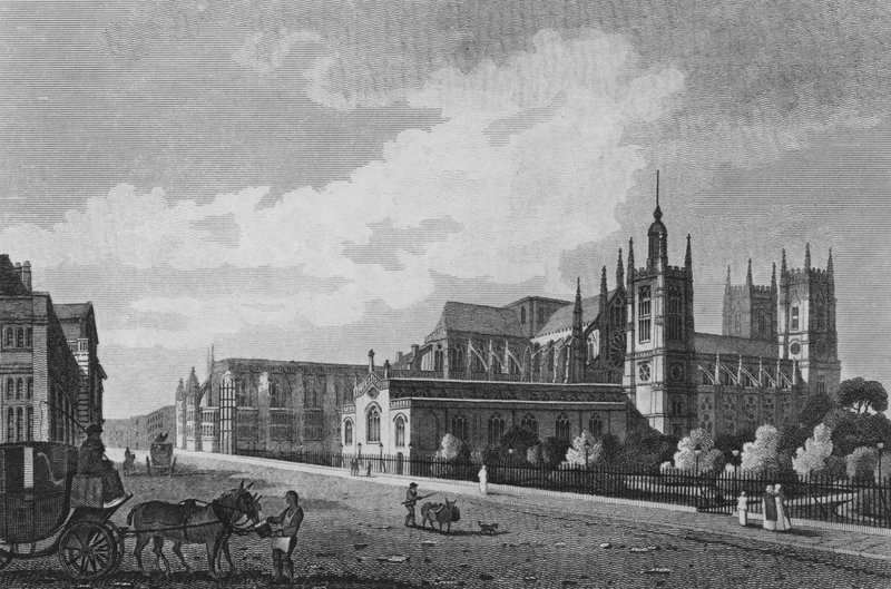 Abadia de Westminster, com os Novos Melhoramentos (gravura) de English School