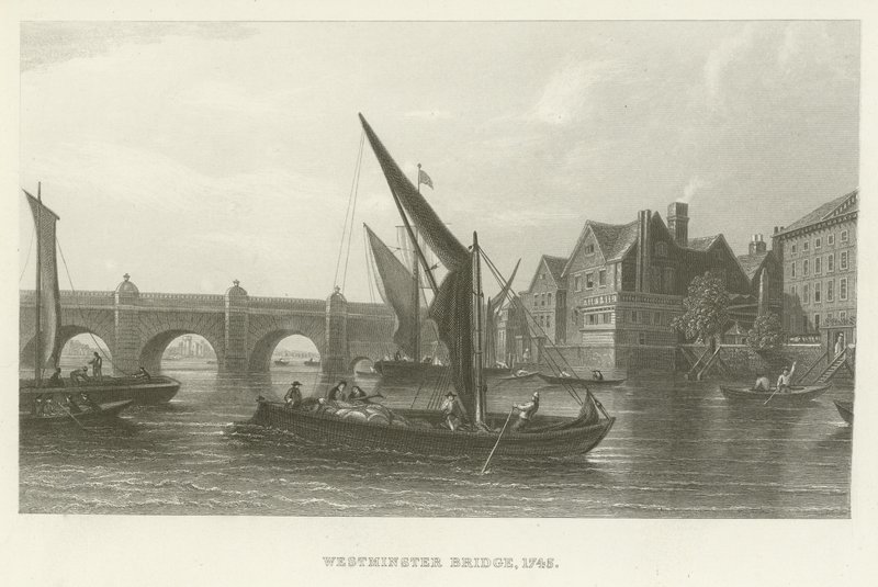 Ponte de Westminster, 1745 de English School