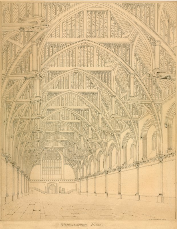 Westminster Hall, 1814 de English School
