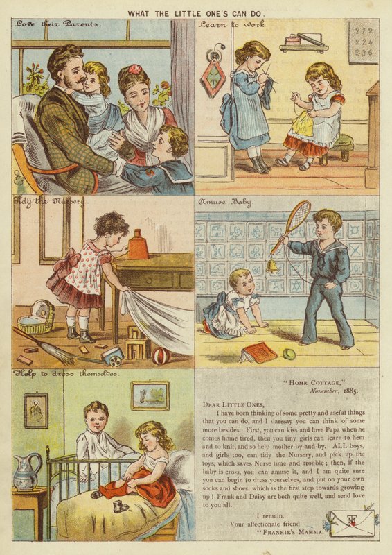O que o pequeno pode fazer (chromolitho) de English School