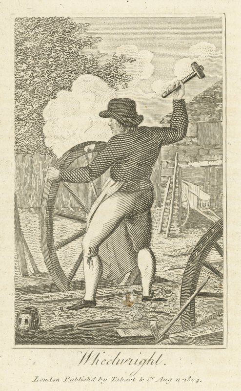 Wheelwright (gravura) de English School