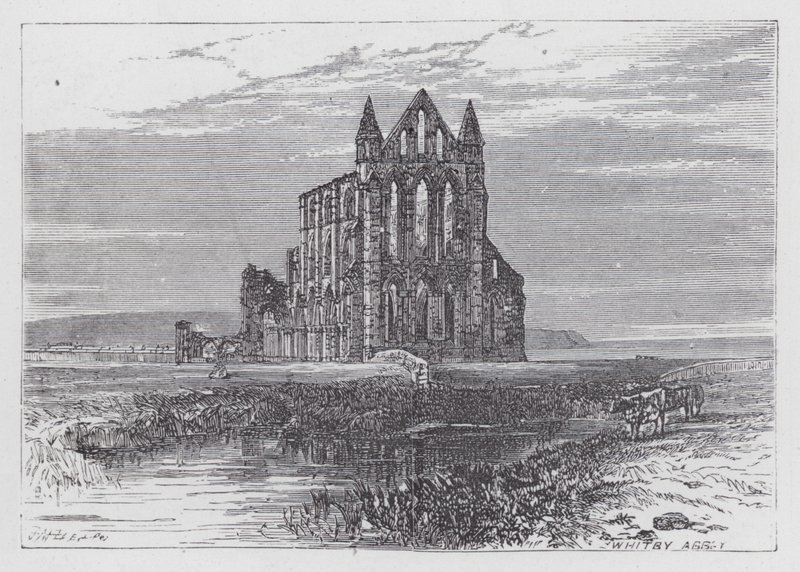 Whitby Abbey (gravura) de English School