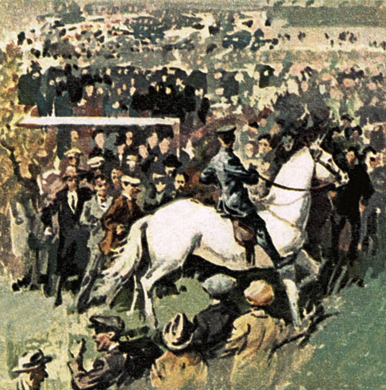 Cavalo branco na final da Copa de 1923 em Wembley de English School