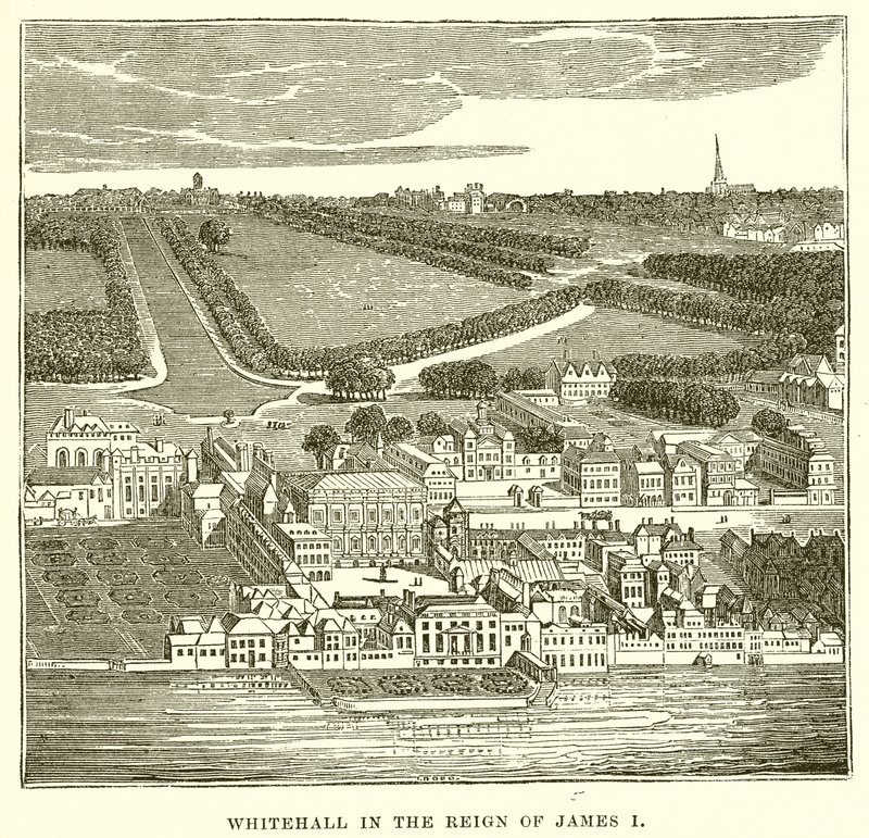 Whitehall no Reino de James I de English School