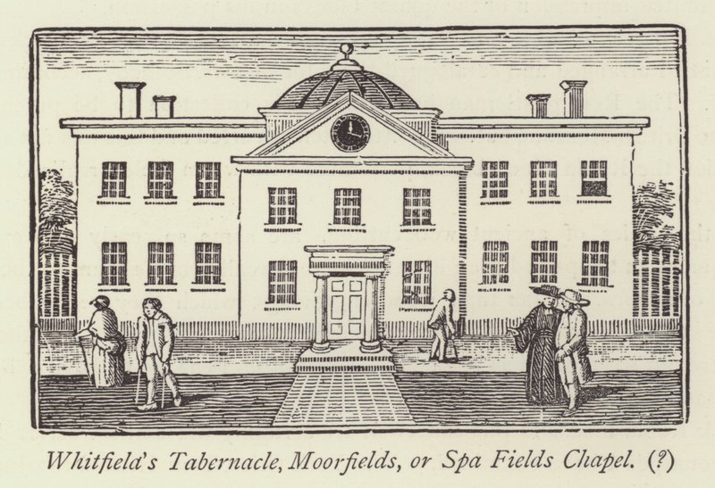 O Tabernáculo de Whitfield, Moorfields, ou a Capela dos Campos de Spa de English School