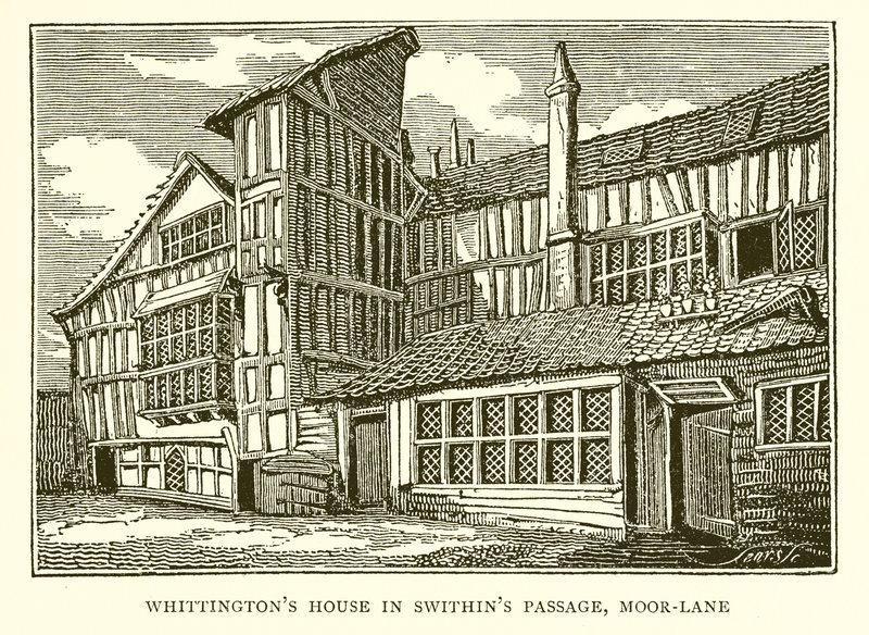 Whittingtons House em Swithins Passage, Moor-Lane de English School